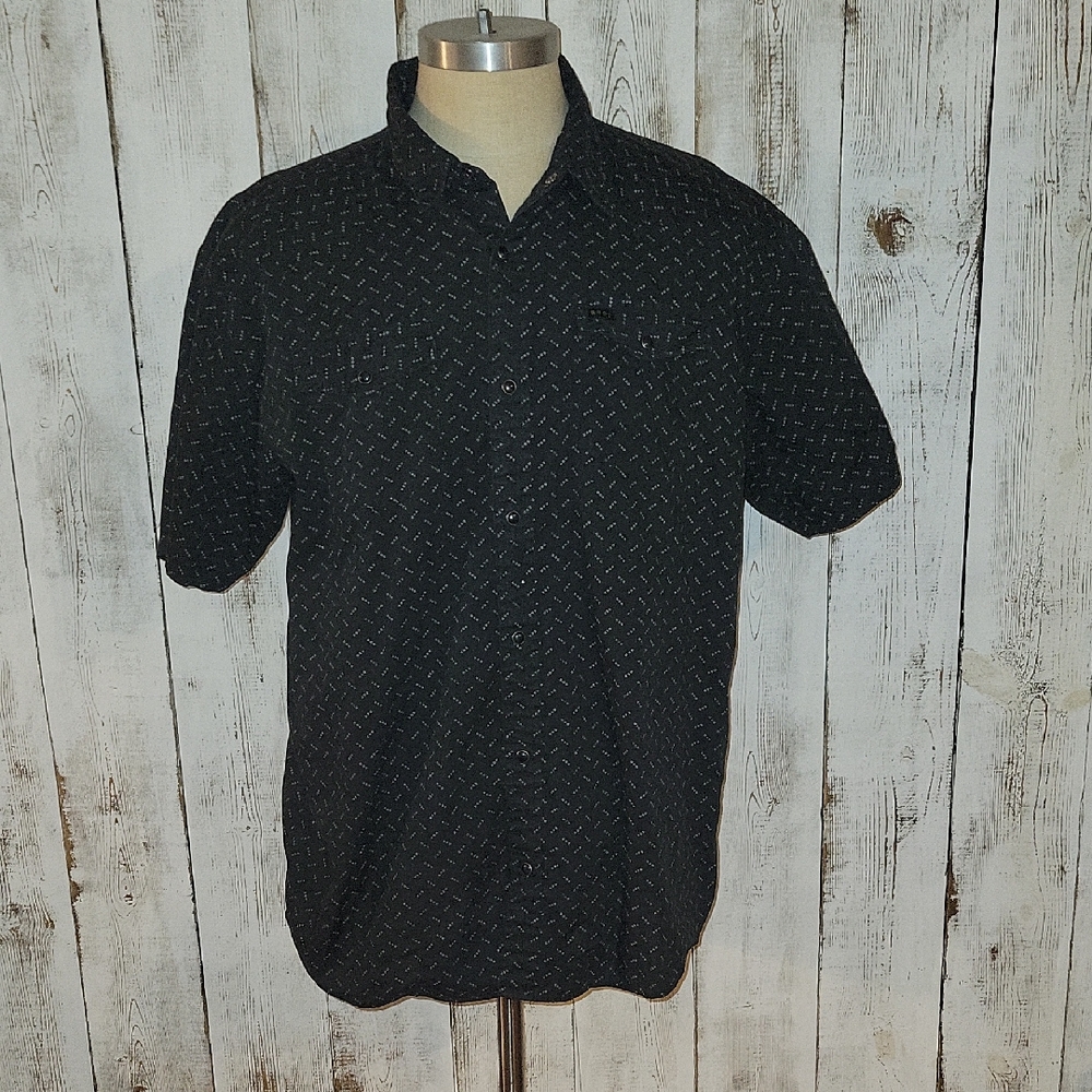 Howler Brothers Black Patterned Short Sleeve Shirt